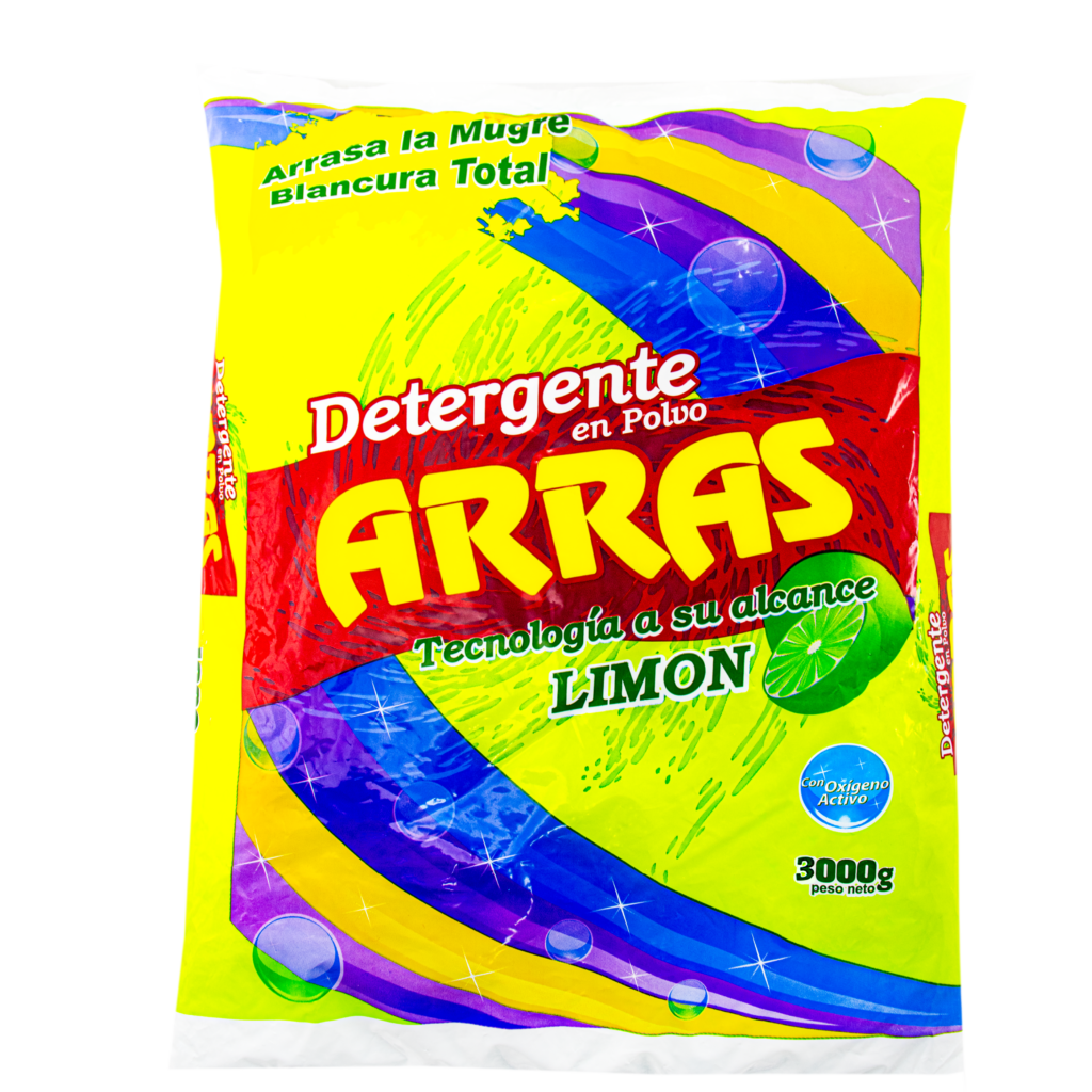 Dertergente en polvo limón