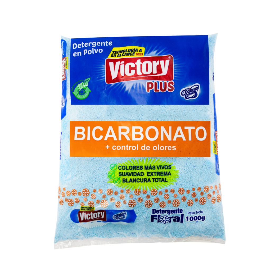 Detergente en polvo bicarbonato