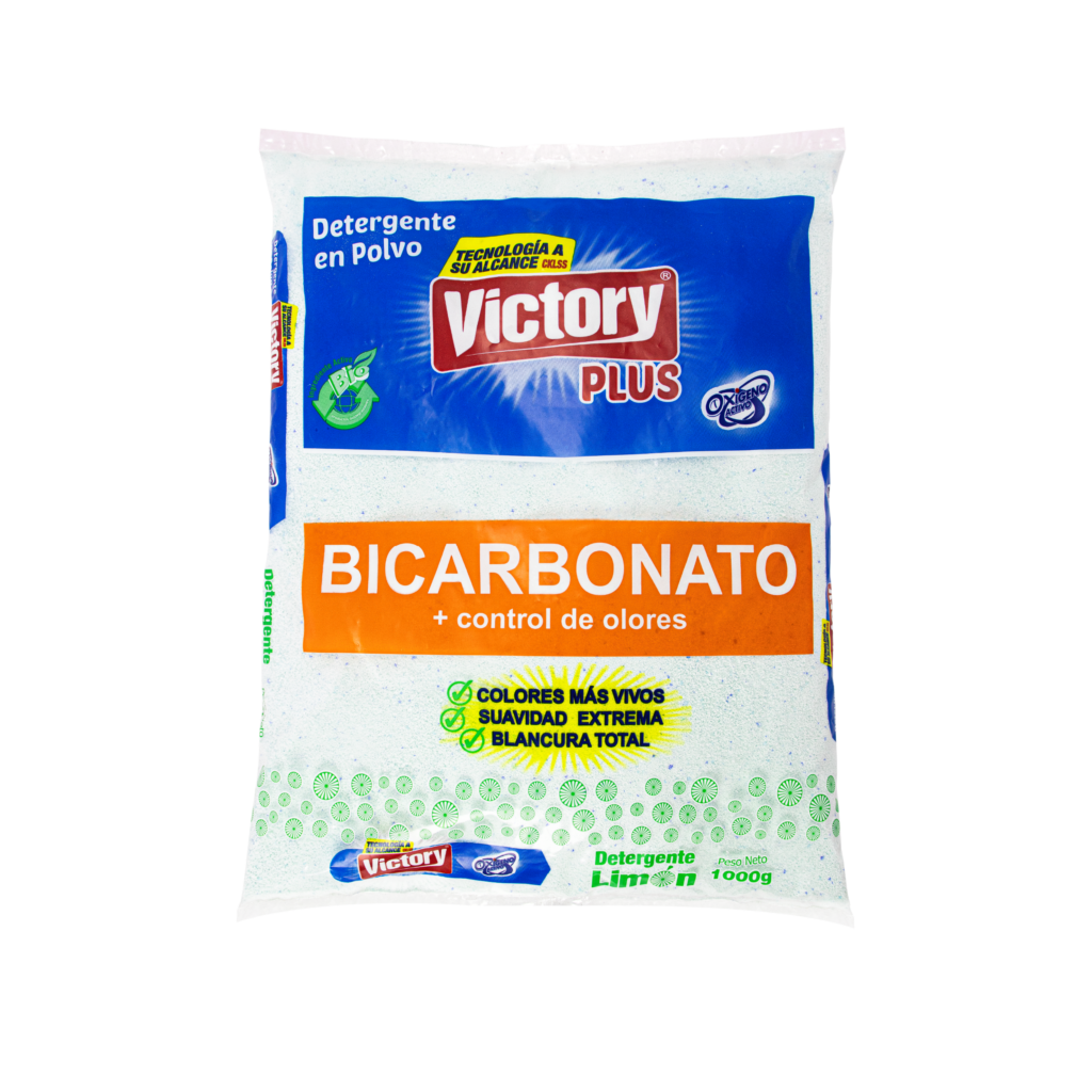 Detergente en polvo bicarbonato